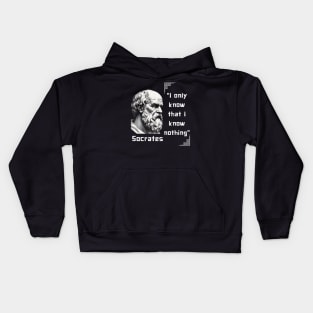 Socrates famous quote for stoicism lovers Kids Hoodie